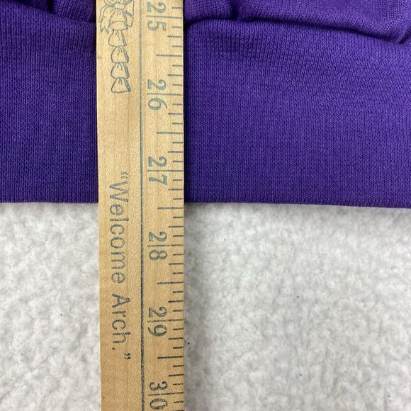 Vintage Tiny Toons Sweatshirt Mens XL Purple Warner Bros Acme College 90s Freeze - Picture 16 of 16